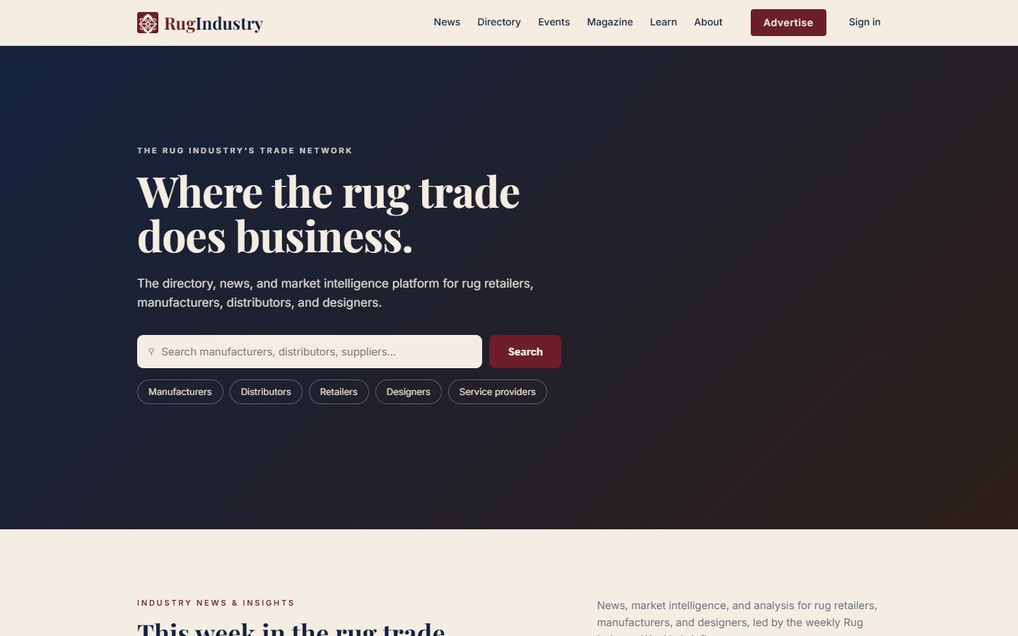 Rug Industry Visibility 1 rugindustry.com platform