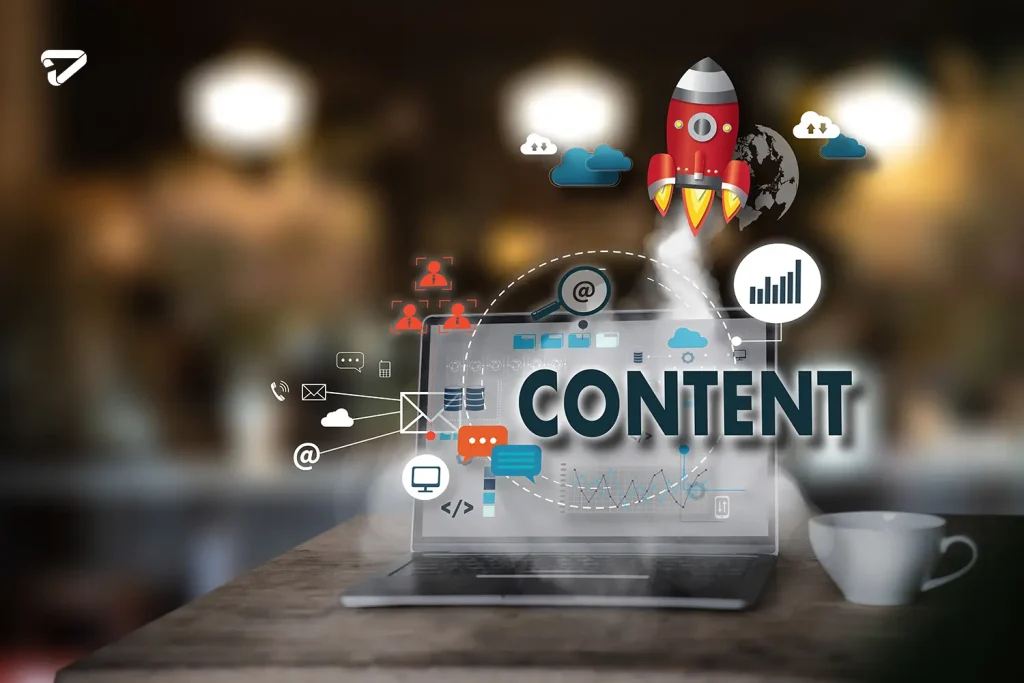 content marketing content data blogging media publication information vision concept copy
