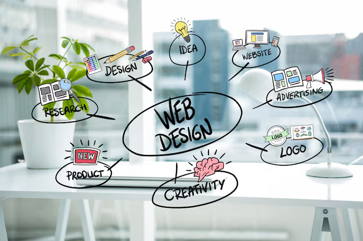 web design concepts with blurred background 1134 82