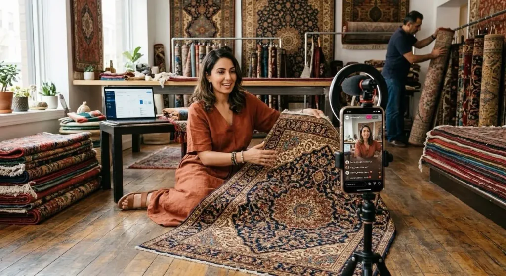Persian rug marketing
