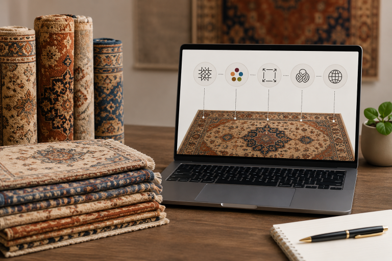 how rugs are categorized in product taxonomies