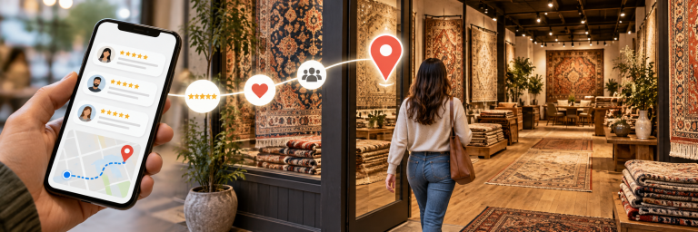 How Rug Stores Can Build a Review Strategy That Drives Showroom Visits